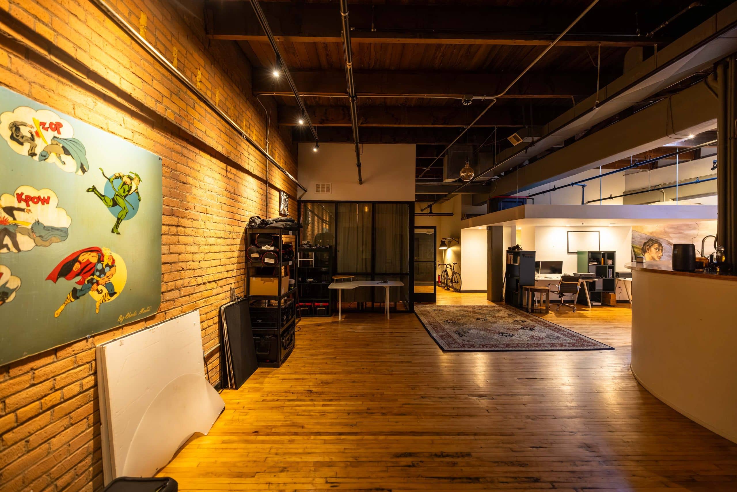 Toward the conference room